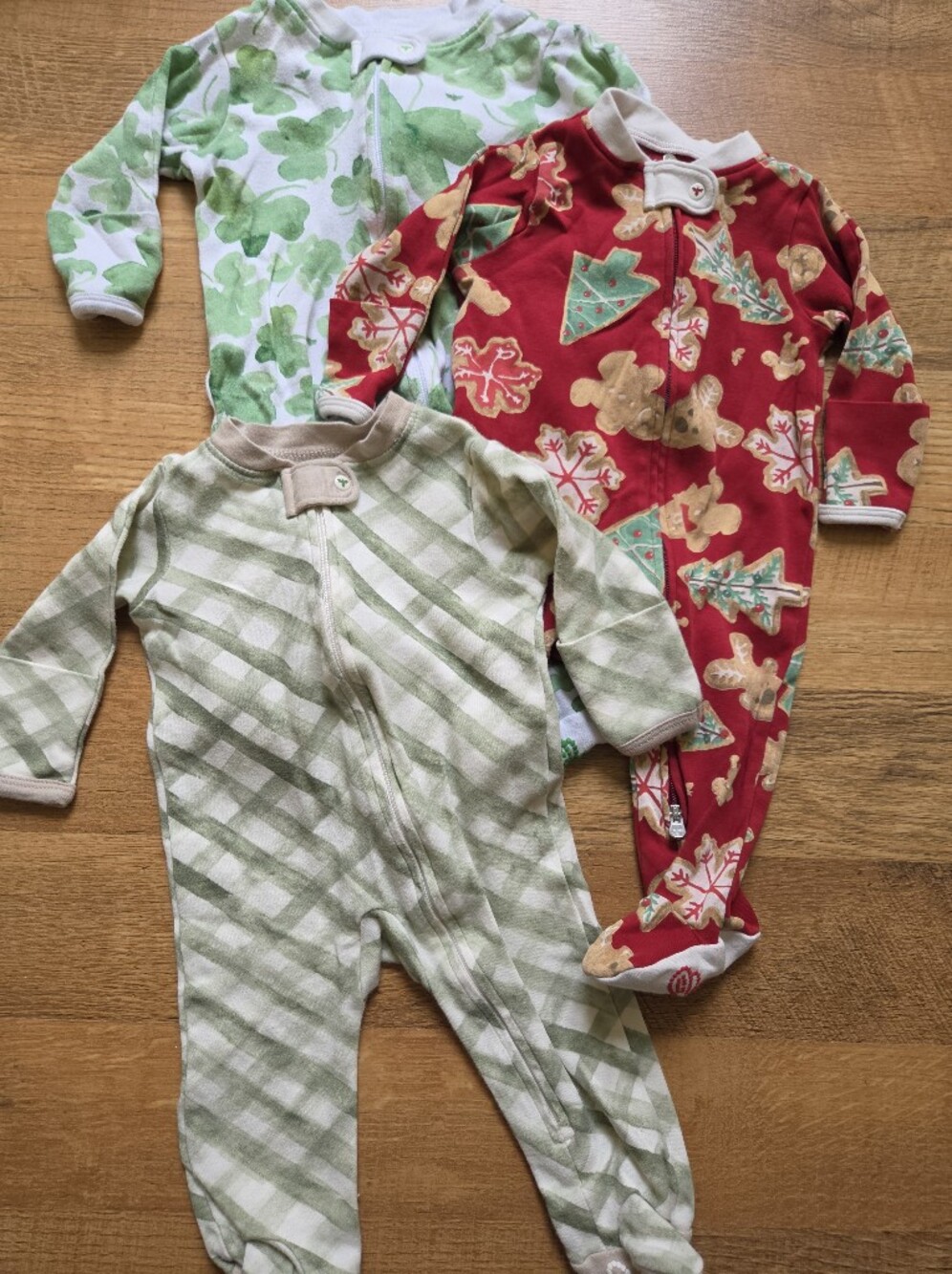 Burt's Bees Baby Organic Cotton Sleep & Plays - Christmas St. Patrick's Day